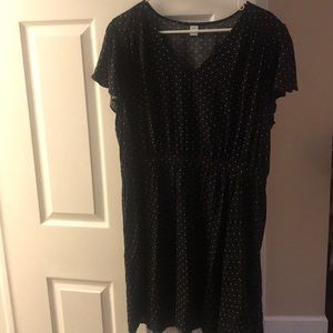 Black and white polka dot old navy dress